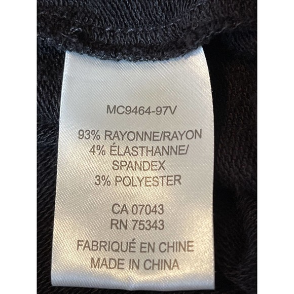 TAHARI Misses M Cowl Neck Knit Top Rayon Spandex Polyester Black - Picture 3 of 7